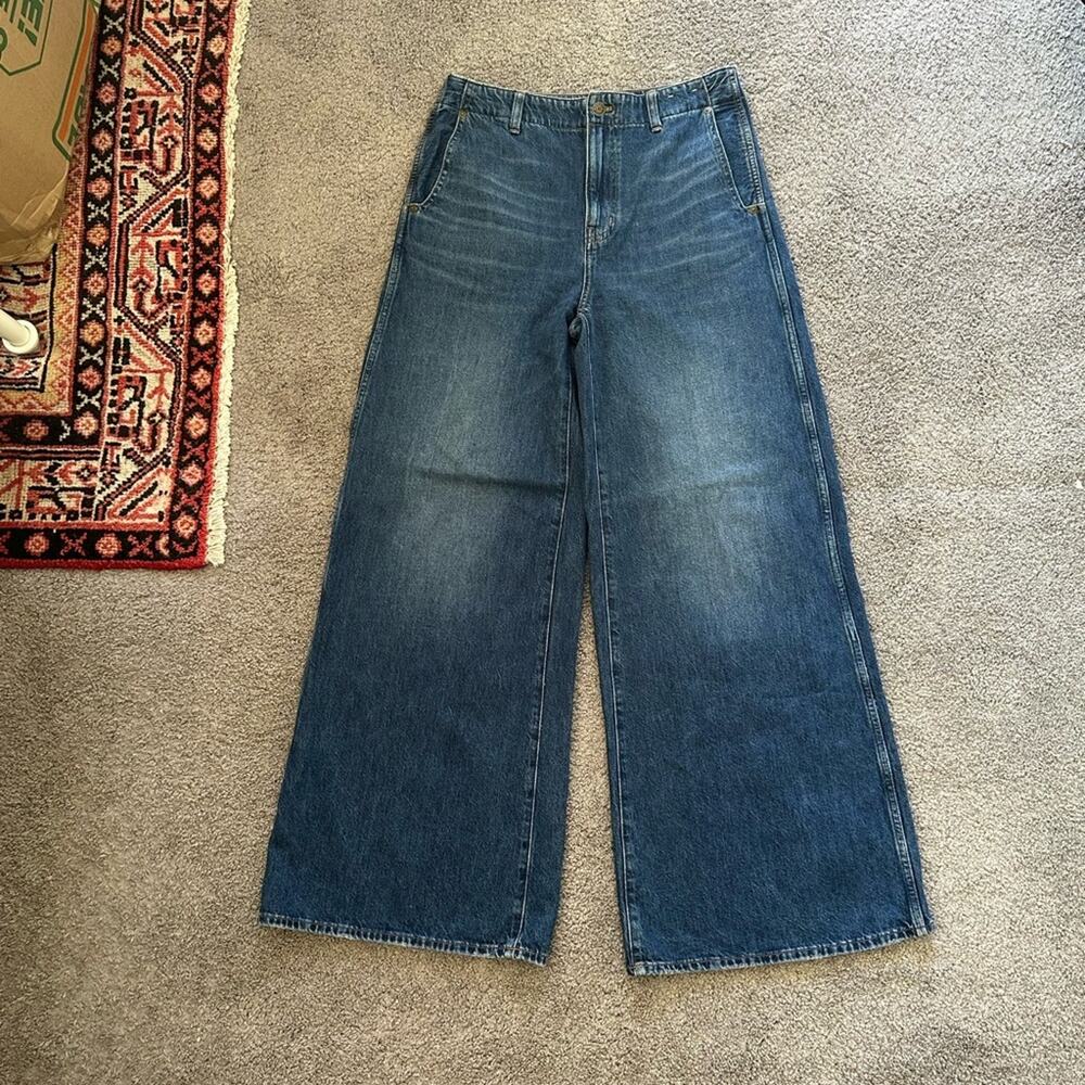 Madewell Wide Sweep Denim Trousers
